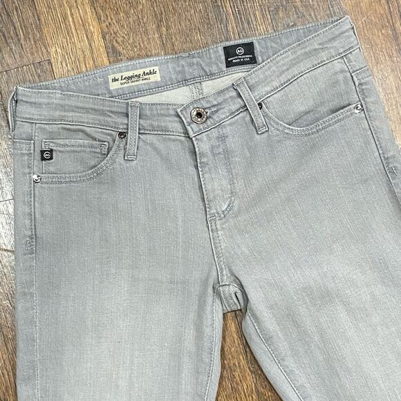AG “The Legging Ankle” Jeans Size 25R Super Skinny Ankle Light Wash Grey - Picture 6 of 11